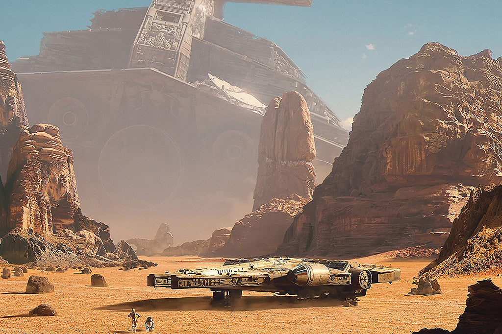 Millennium Falcon Star Wars Poster