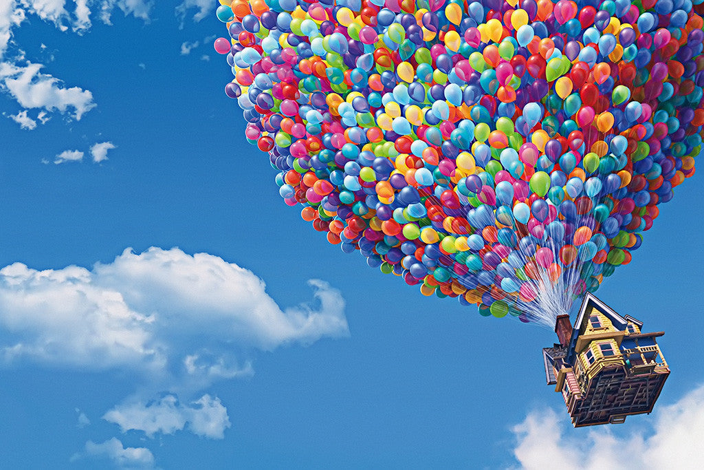 Up Pixar Cartoon Movie Poster