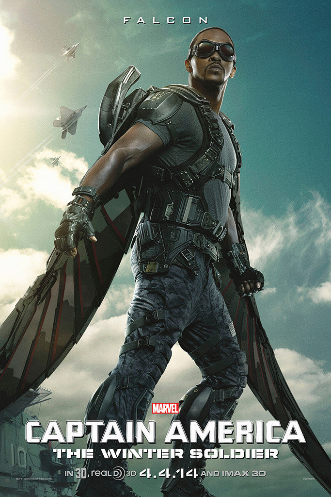 Captain America The Winter Soldier Falcon Movie Poster