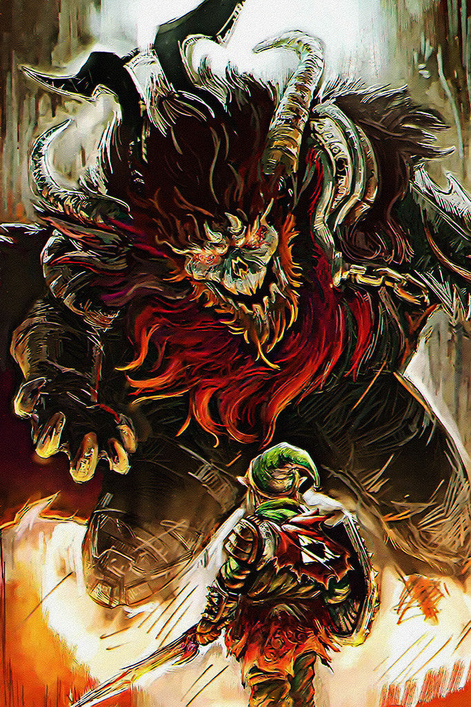 The Legend of Zelda Dragon Volvagia Poster