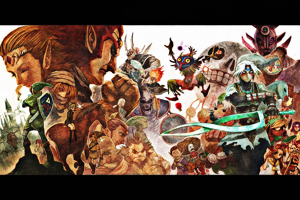 The Legend of Zelda Game Characters Poster
