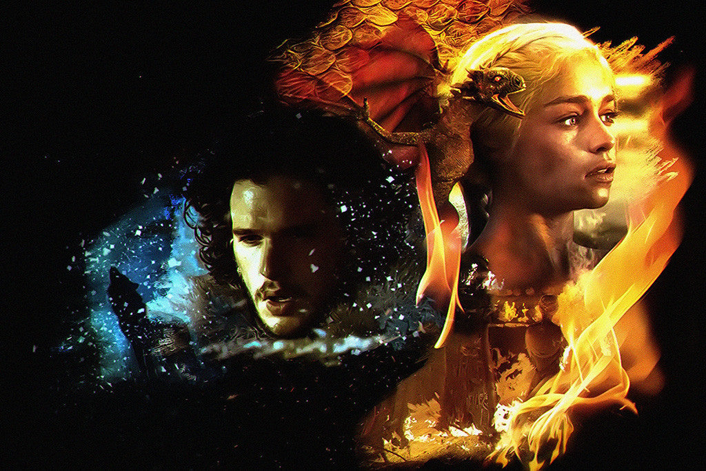 Game of Thrones Daenerys Targaryen Dragon TV Series Poster