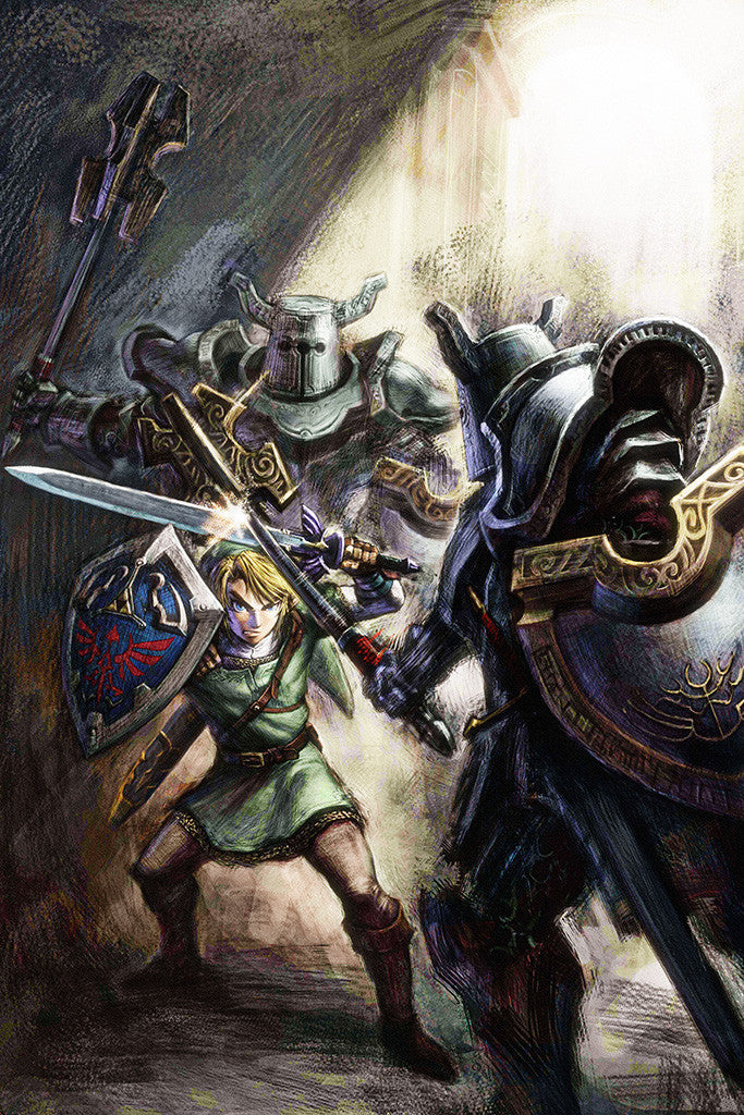 The Legend of Zelda Art Game Poster