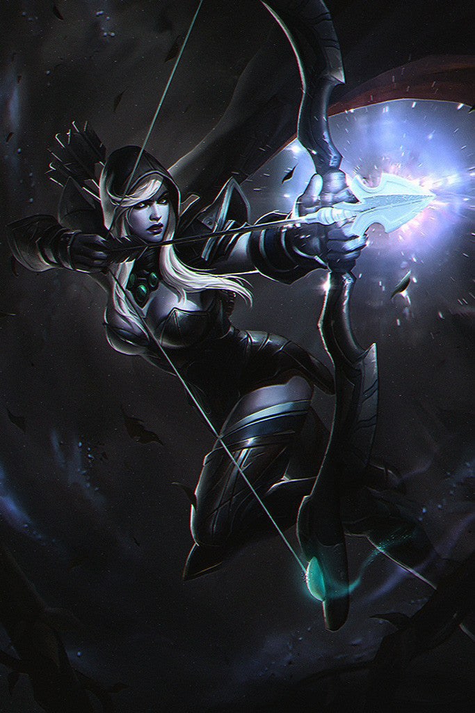 DOTA 2 Defence Of The Ancients Drow Ranger Poster