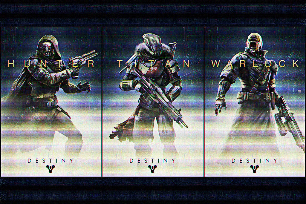 Destiny Hunter Titan Warlock Poster