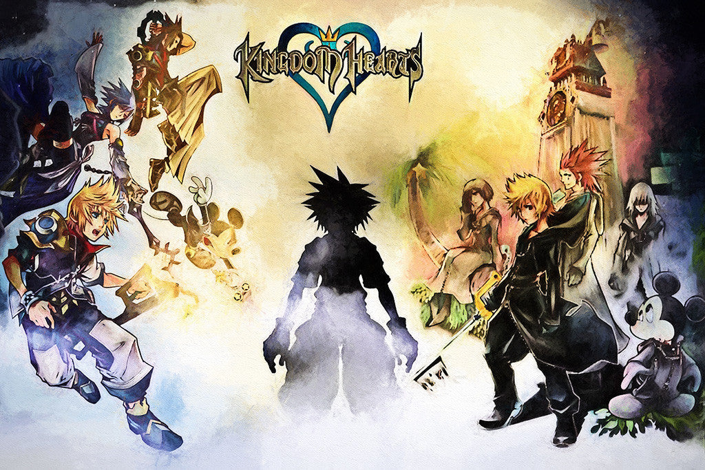 Kingdom Hearts Video Game Poster