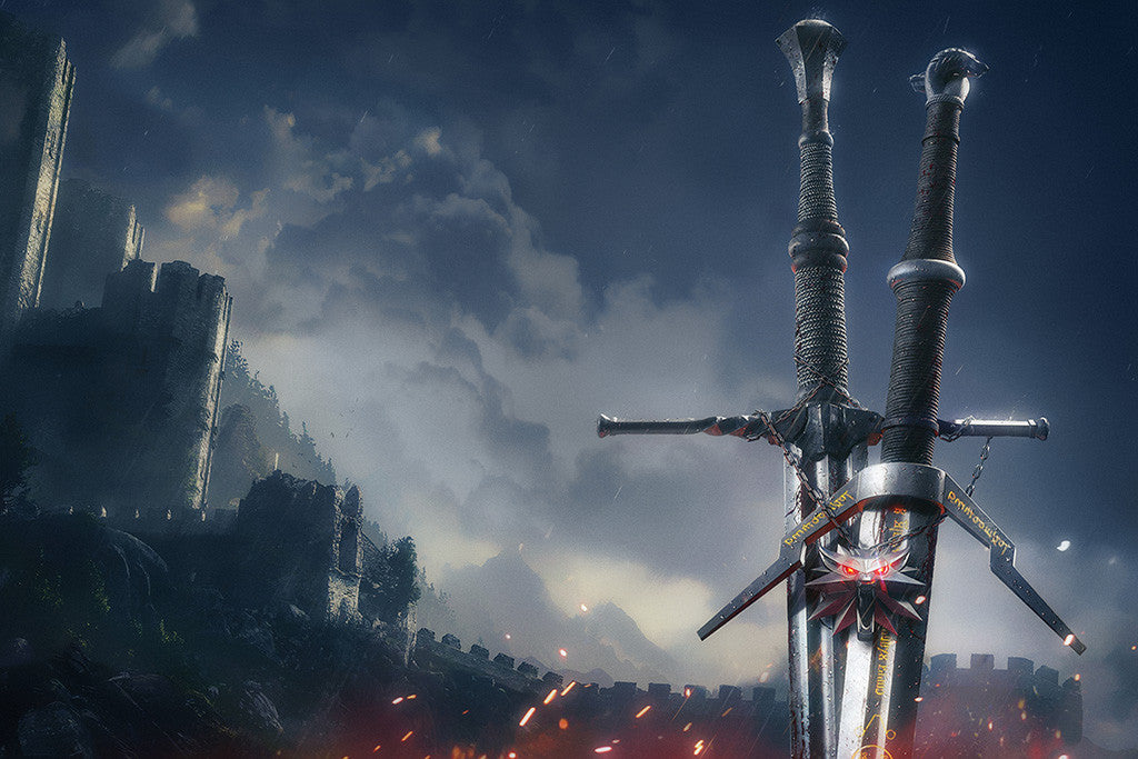 Witcher 3 Sword Poster