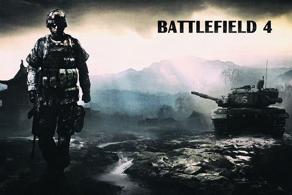 Battlefield Black Poster
