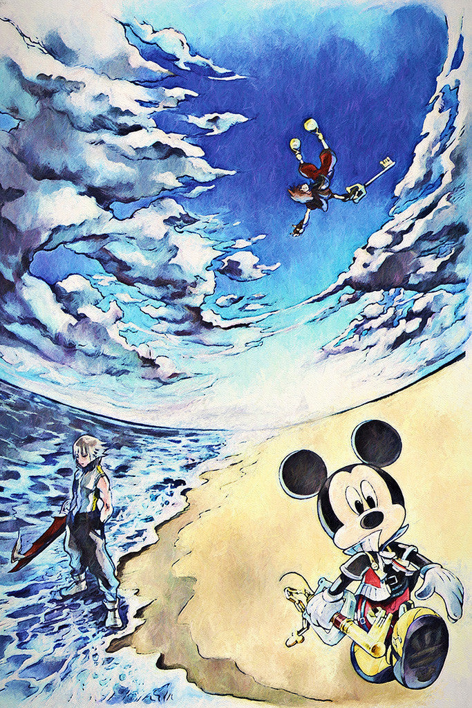 Kingdom Hearts Game Art Poster