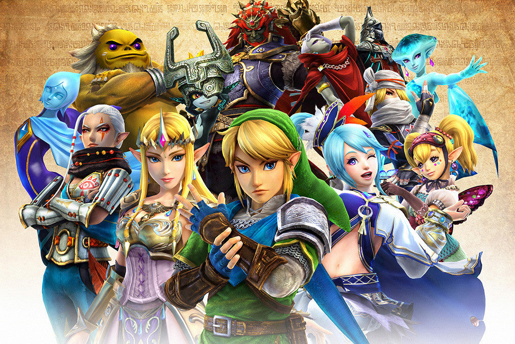 The Legend Of Zelda All Characters Poster
