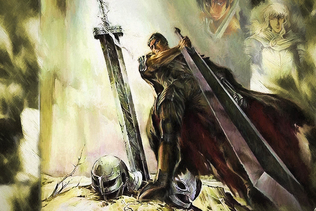 Berserk Blood Fight Sword Poster