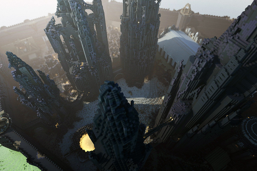 Minecraft Skyscrapers Poster