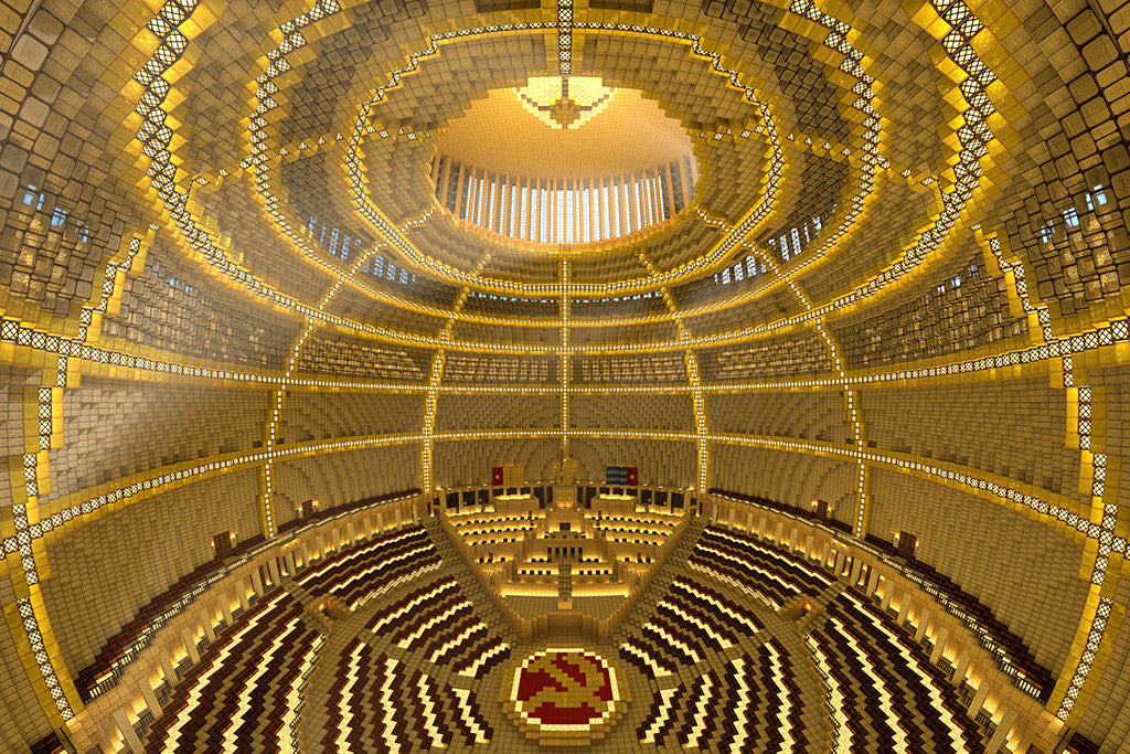 Minecraft Soviet Palace Poster