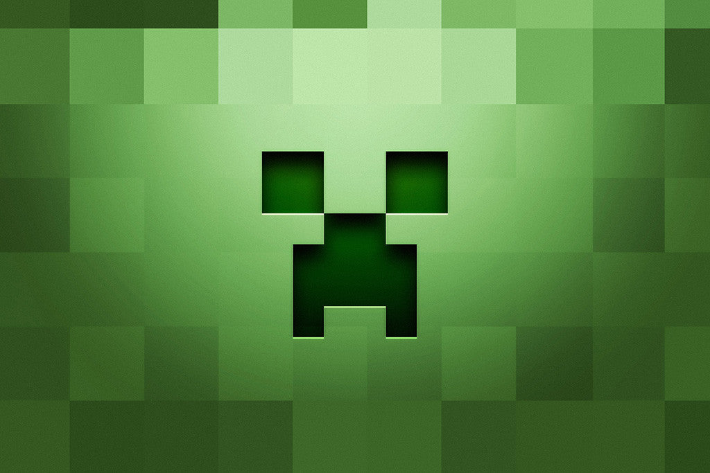 Minecraft Creeper Logo Poster