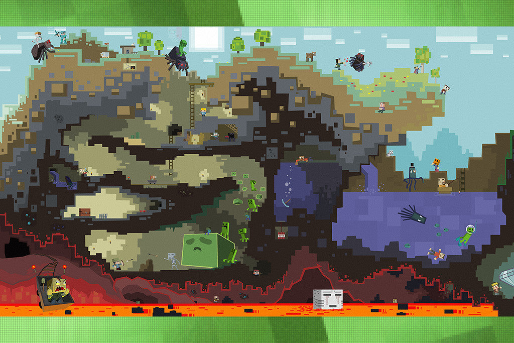 Minecraft Xbox Background Poster