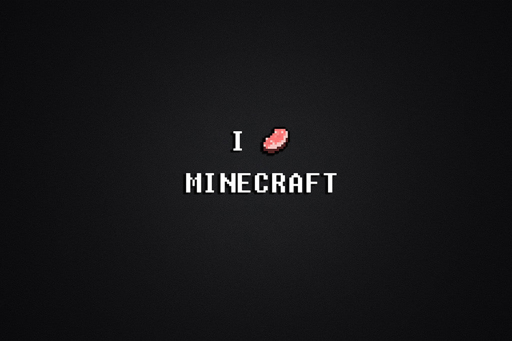 I love Minecraft Poster