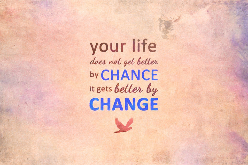 Change Motivational Inspirational Quote Poster