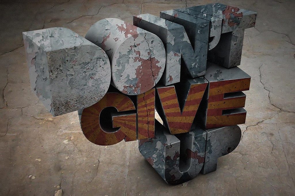 Don't Give Up Motivational Inspirational Poster