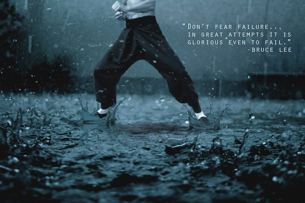 Bruce Lee Motivational Inspirational Quote Poster