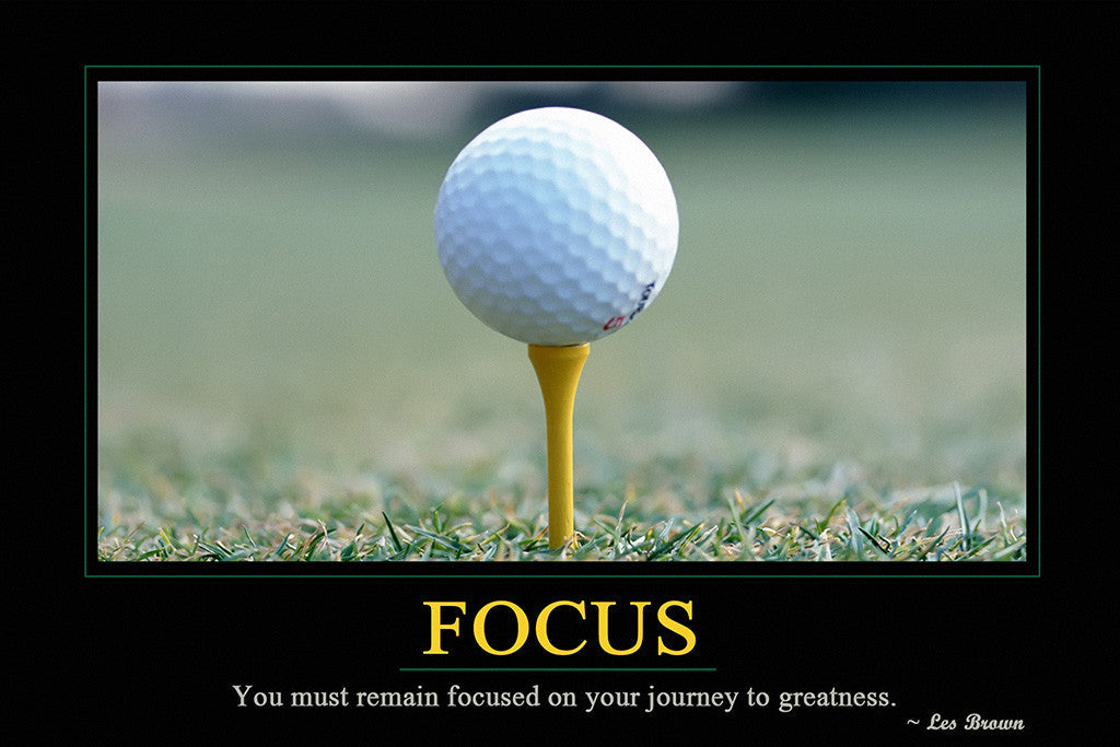 Les Brown Focus Motivational Inspirational Quote Poster