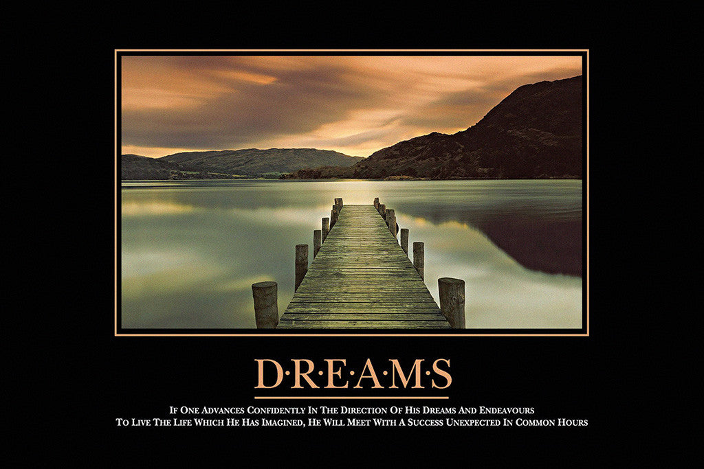 Dreams Inspirational Quote Poster