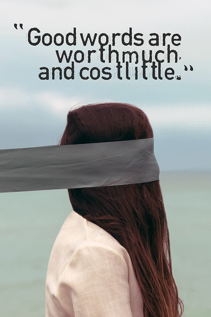 Good Words Motivational Inspirational Quote Poster