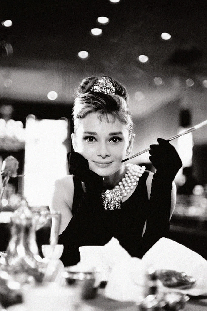 Audrey Hepburn Hollywood's Golden Age Fashion Icon Poster