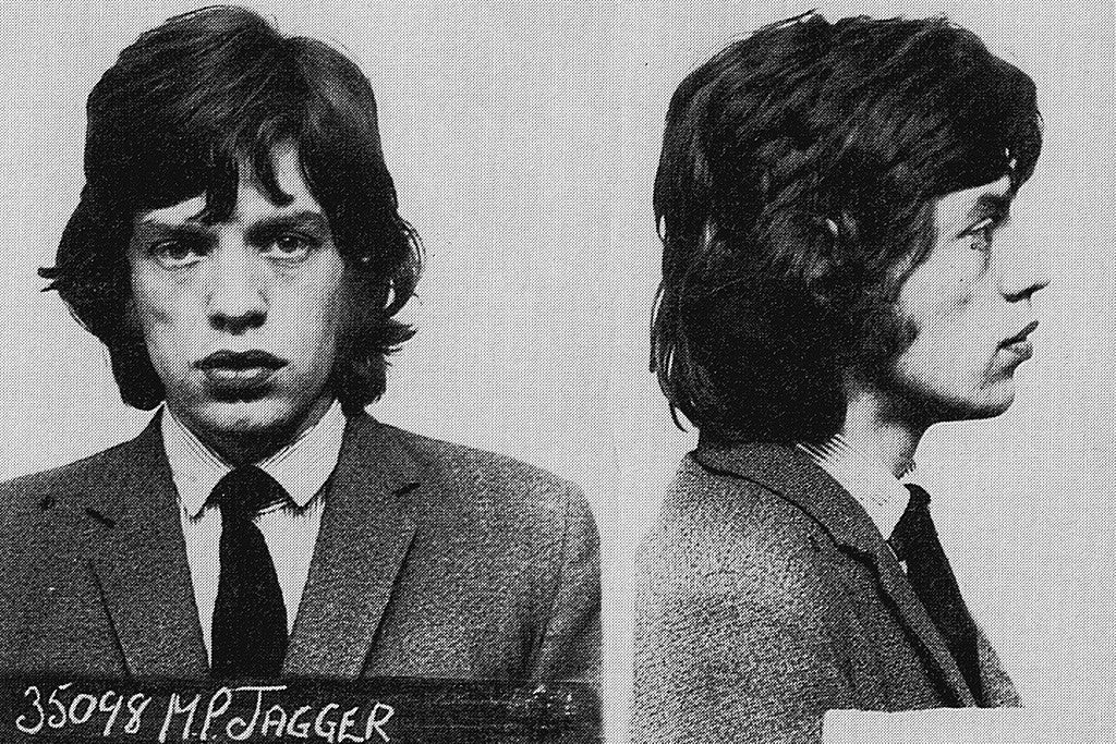 Mick Jagger Black and White Poster