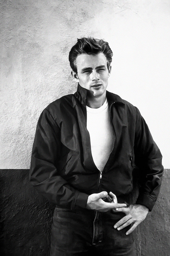James Dean Black and White Poster