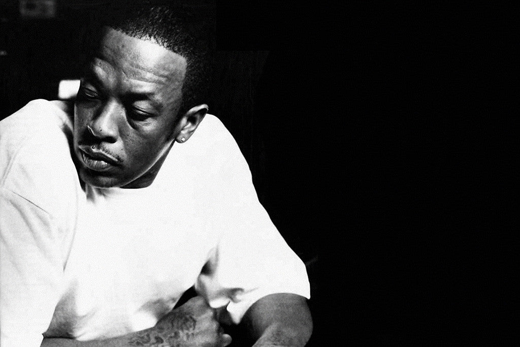 Dr. Dre Black and White Poster