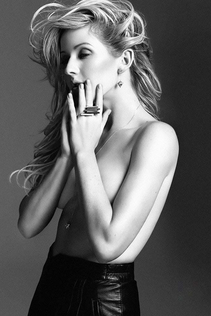 Ellie Goulding Black and White Poster
