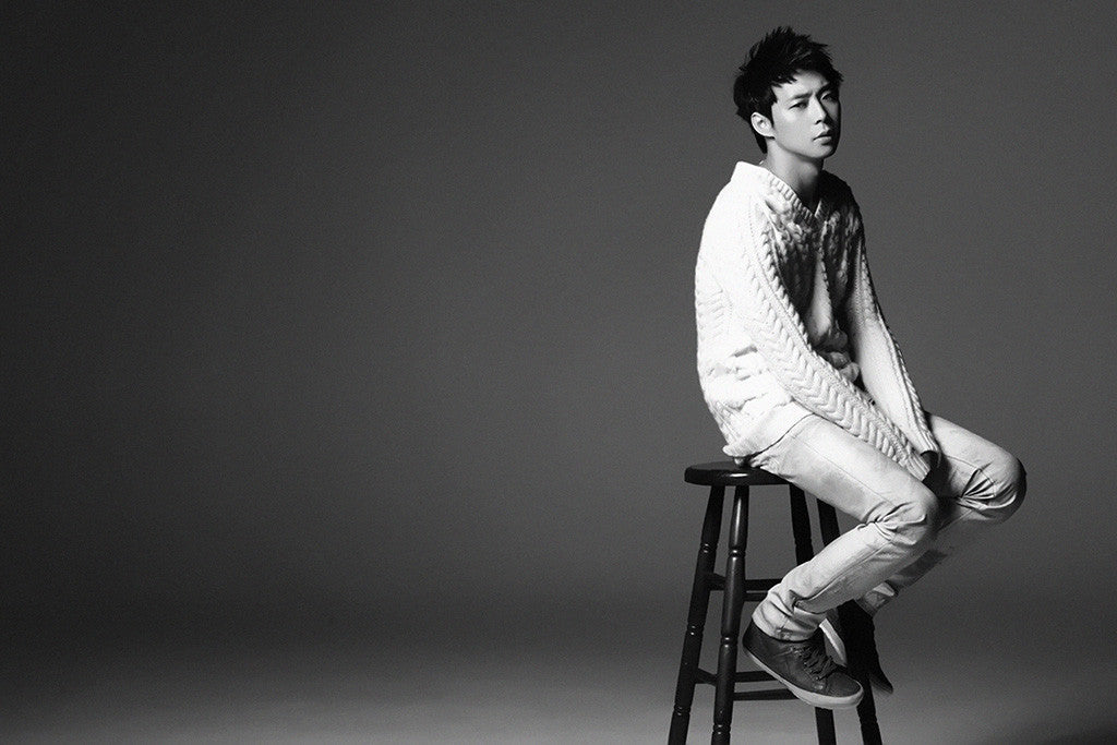 Park Yoochun Singer Black and White Music Poster