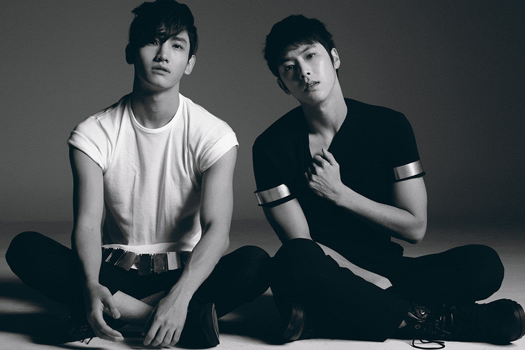 TVXQ Black and White Poster