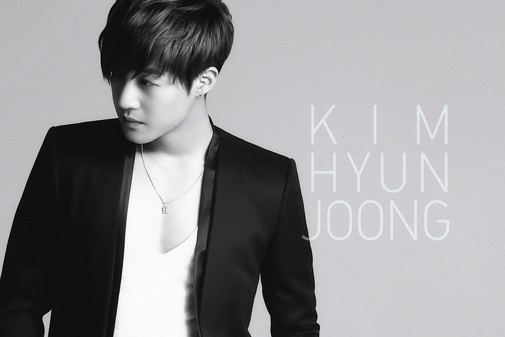 Kim Hyun-joong Black and White Poster