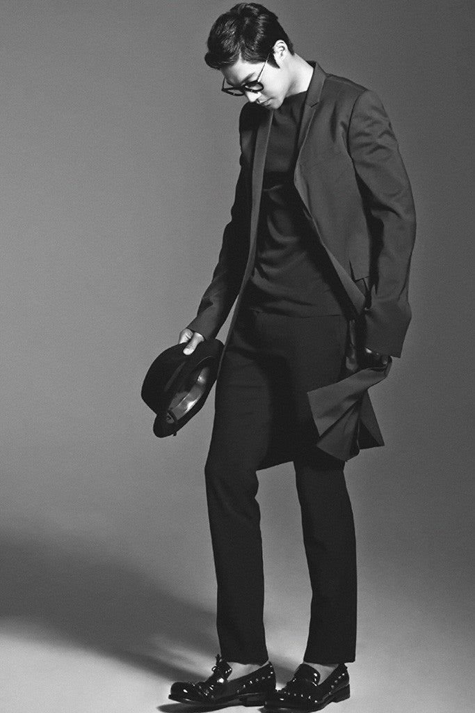 Kim Hyun-joong Kpop Black and White Poster