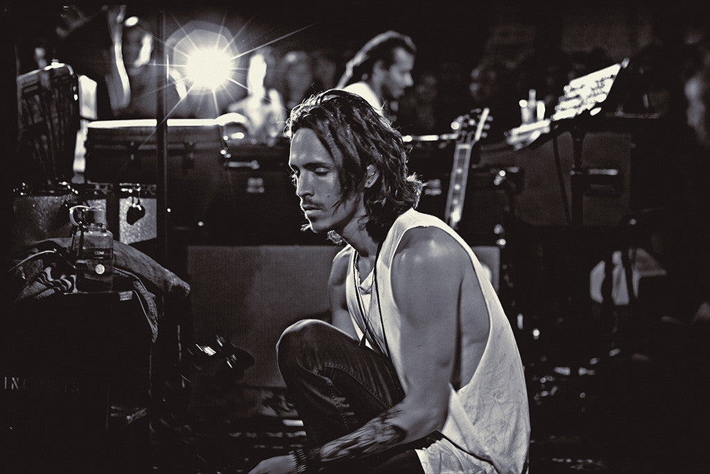 Brandon Boyd Black and White Poster