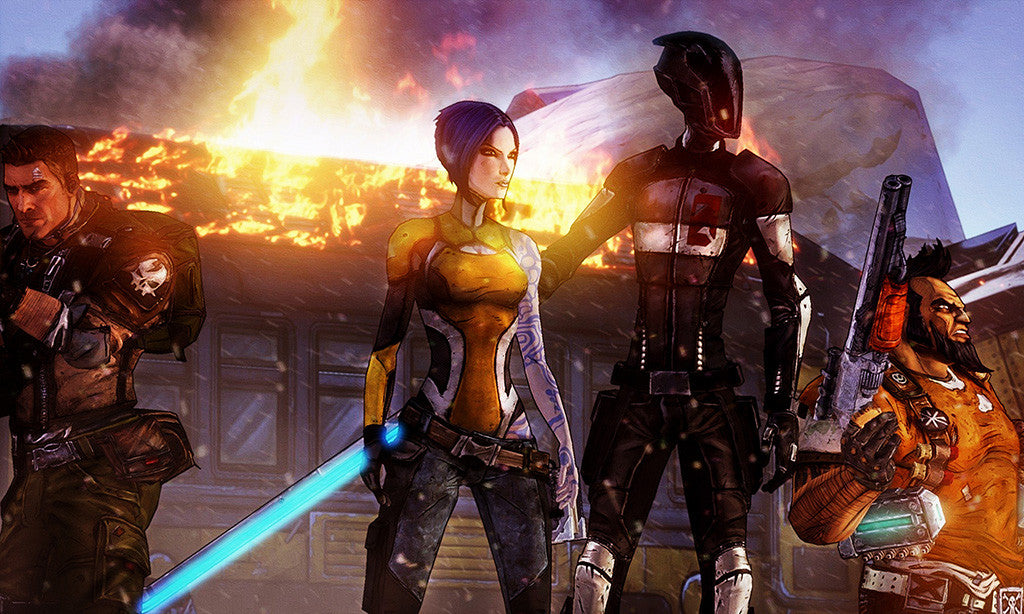 Borderlands 2 Main Characters Akston Maya Zero El Salvador Poster