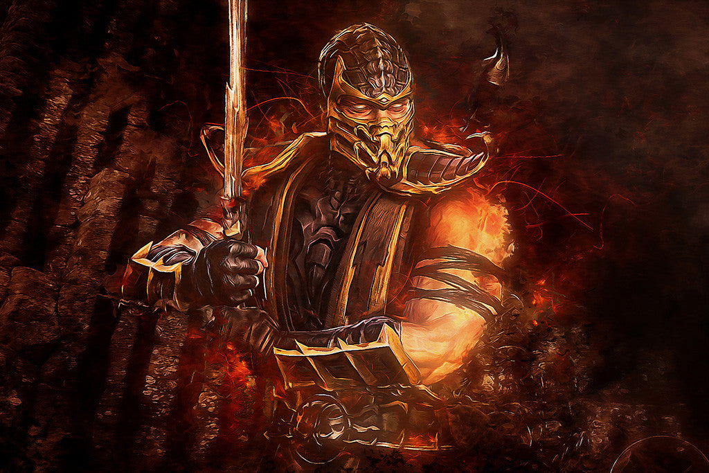 Mortal Kombat Scorpion Poster