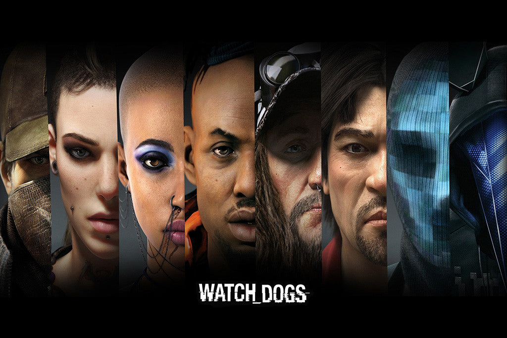 Watch Dogs Characters Poster