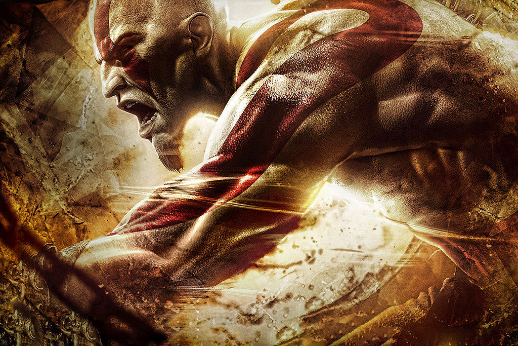 Kratos God of War Poster