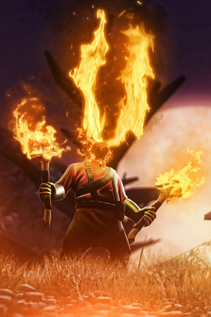 Team Fortress 2 Pyro Poster