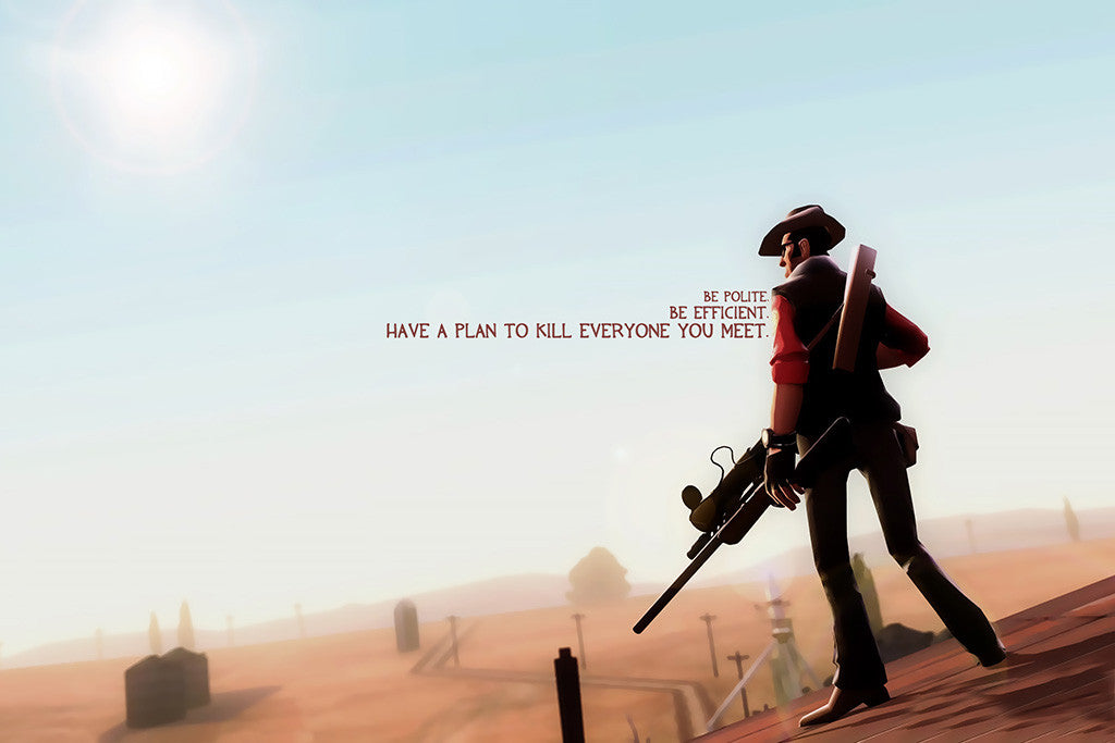 Team Fortress 2 TF2 Sniper Poster