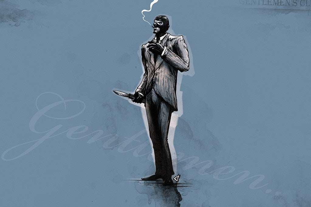 Team Fortress 2 TF2 Smoking Spy Poster