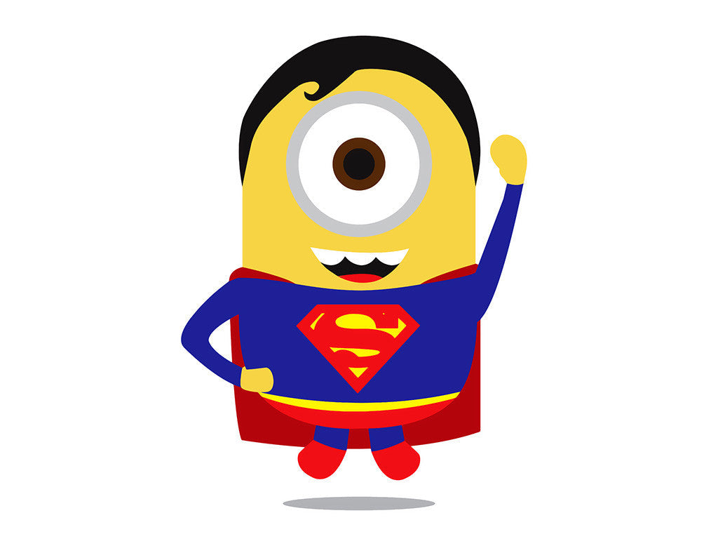 Minion Man of Steel Superman Poster