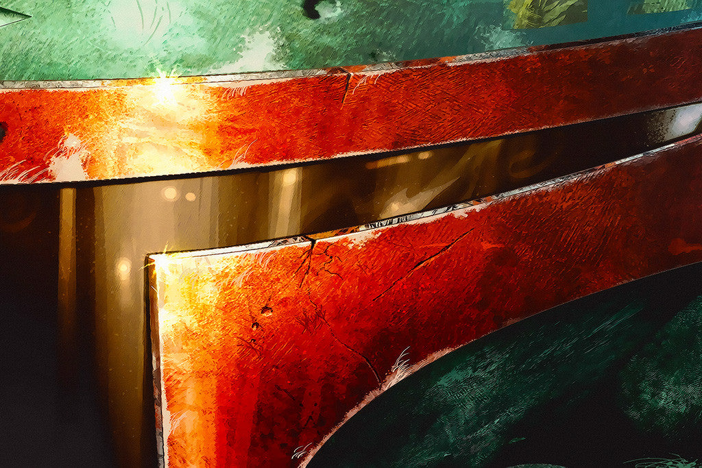 Boba Fett Face Close Up Poster