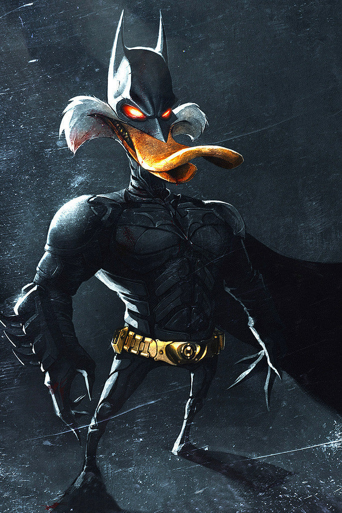 Darkwing Duck Batman Dark Knight Poster