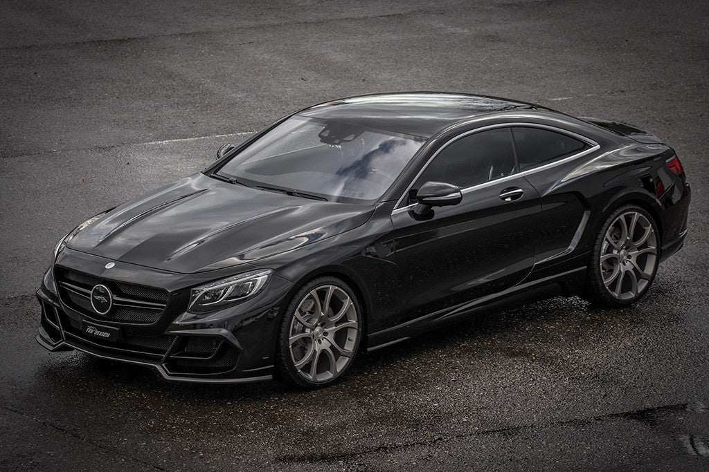 Mercedes S63 AMG Coupe Black Fab Design Poster