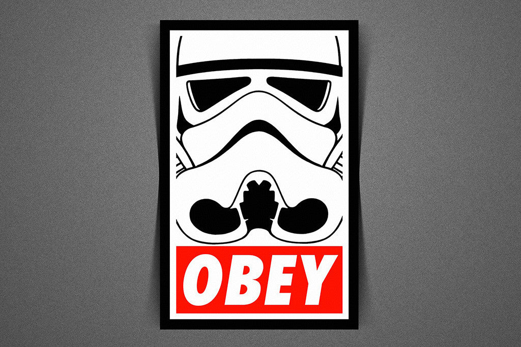 Star Wars Trooper OBEY Poster