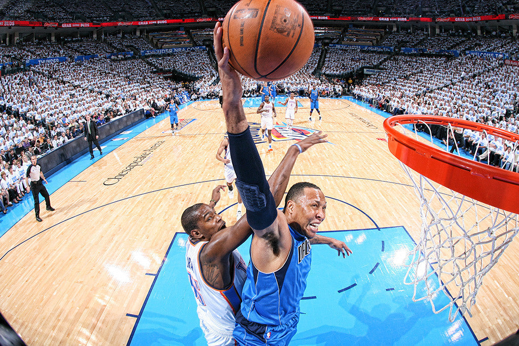 Mavericks vs Thunder NBA Basketball Poster