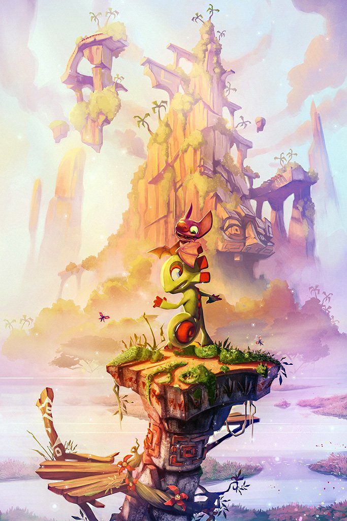 Yooka Laylee Video Game Poster